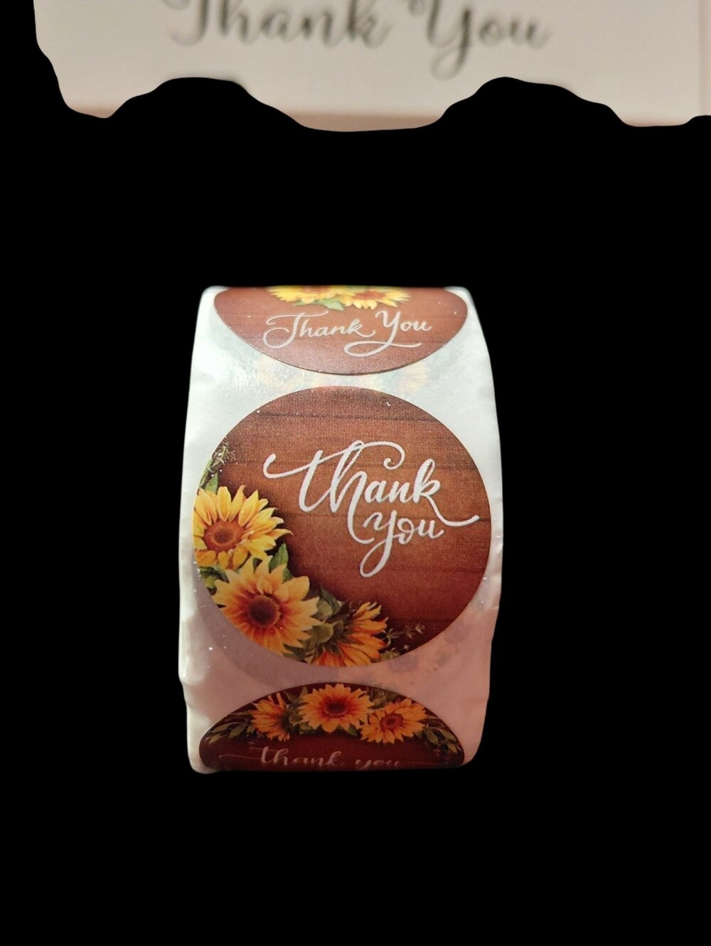 550ct. 50ct. Sunflower 'Thank You' Cards, 500ct. Stickers, 3 Random Polymailers - Picture 5 of 5